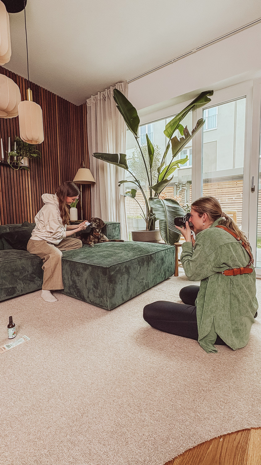 Making Of Fotoshooting noms+ Produktfotografie Hannover Sunna Küche Dental Mix Nahrungsergaenzung Hund