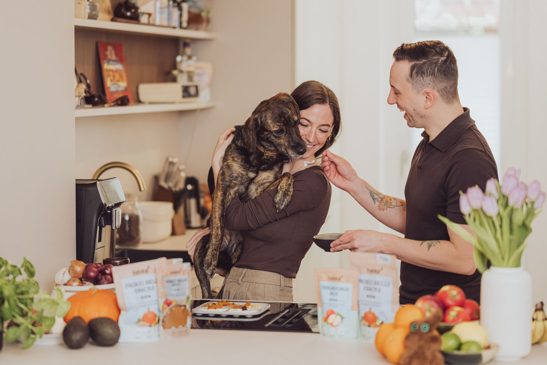 noms+ Augenpflege Hund Sunna Wohnzimmer Pflege Portrait Hannover